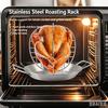 Lihe Stainless Steel Vertical Chicken Roaster Pan, BBQ Roasting Tray With Skewers & Basting Brush, Multiple Kit Options