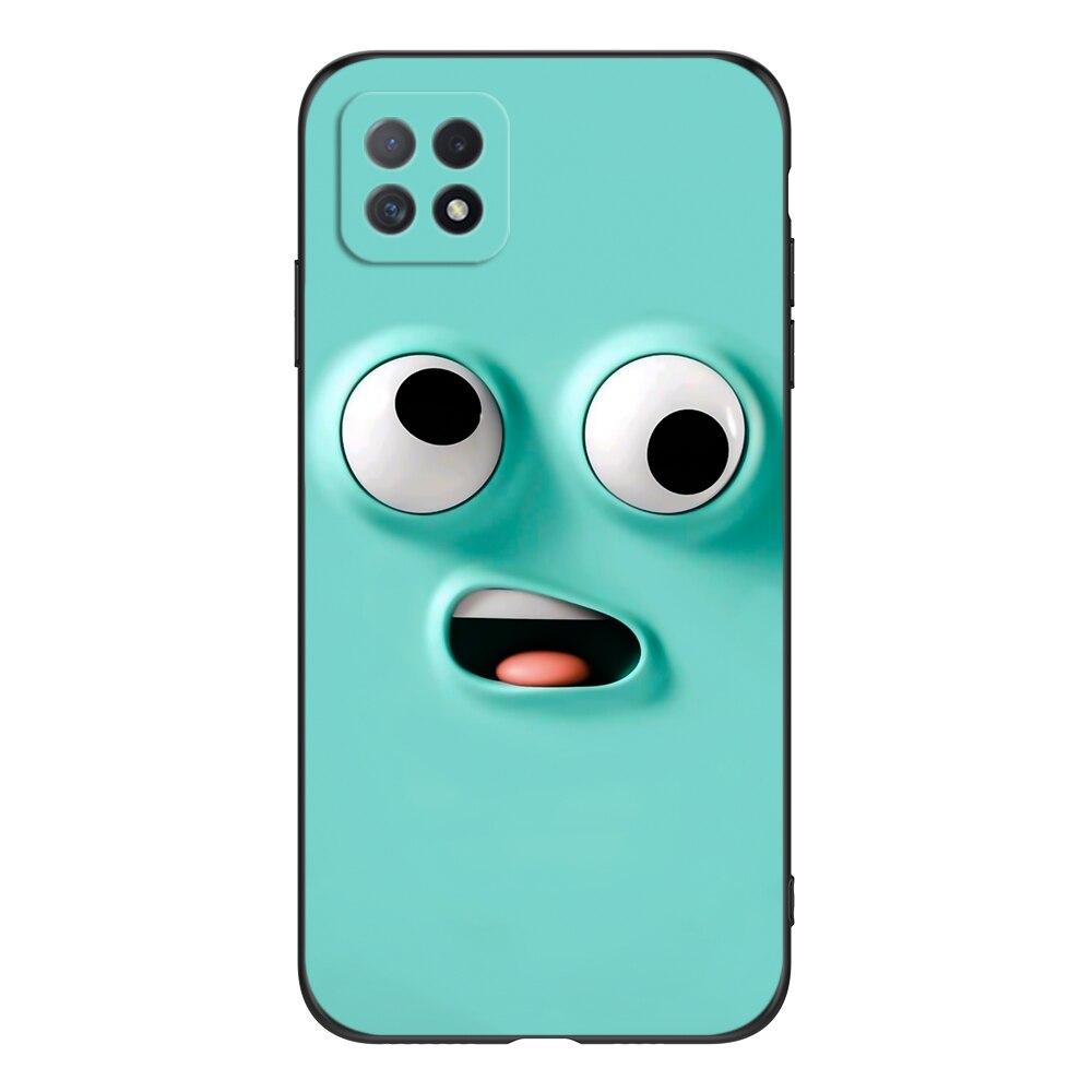 Für OPPO A73 5G Hülle 6,5 Zoll Handy-Rückseite Für OPPOA73 5G CPH2161 Bumper A 73 Fundas schwarze TPU-Hülle niedlich lustig