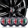 4PCS 56MM Car Hub Center Cover Label Wheel Hub Center Decorative Accessories for Giulia Giulietta 159 Mito Spider GTA