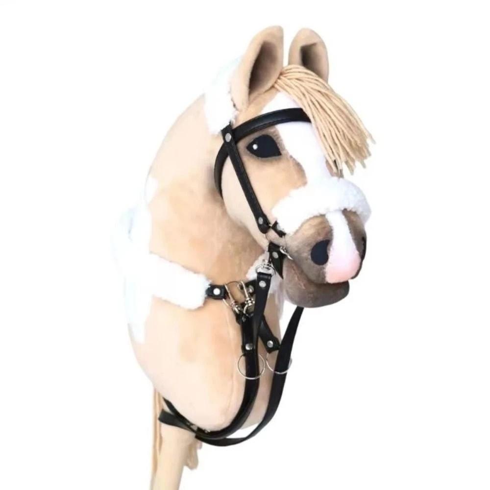 Kids Pretend Play Horse Ride-On Stick Toy Realistic Hobby Horse Riding Stick  Costume Accessory