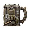 Army-Themed 3D Coffee Mug Unique Military Veteran Tribute Cup Personalized Veteran Ceramic Coffee Cup Funny Gifts For Veterans