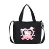 Fashionable Nylon Kids Handbag Featuring Cute Bear Print And Breathable Design