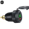 Samochodowa ładowarka motocyklowa Podwójna szybka ładowarka USB 12-24 V QC3.0 Adapter do ładowania ze stopu aluminium