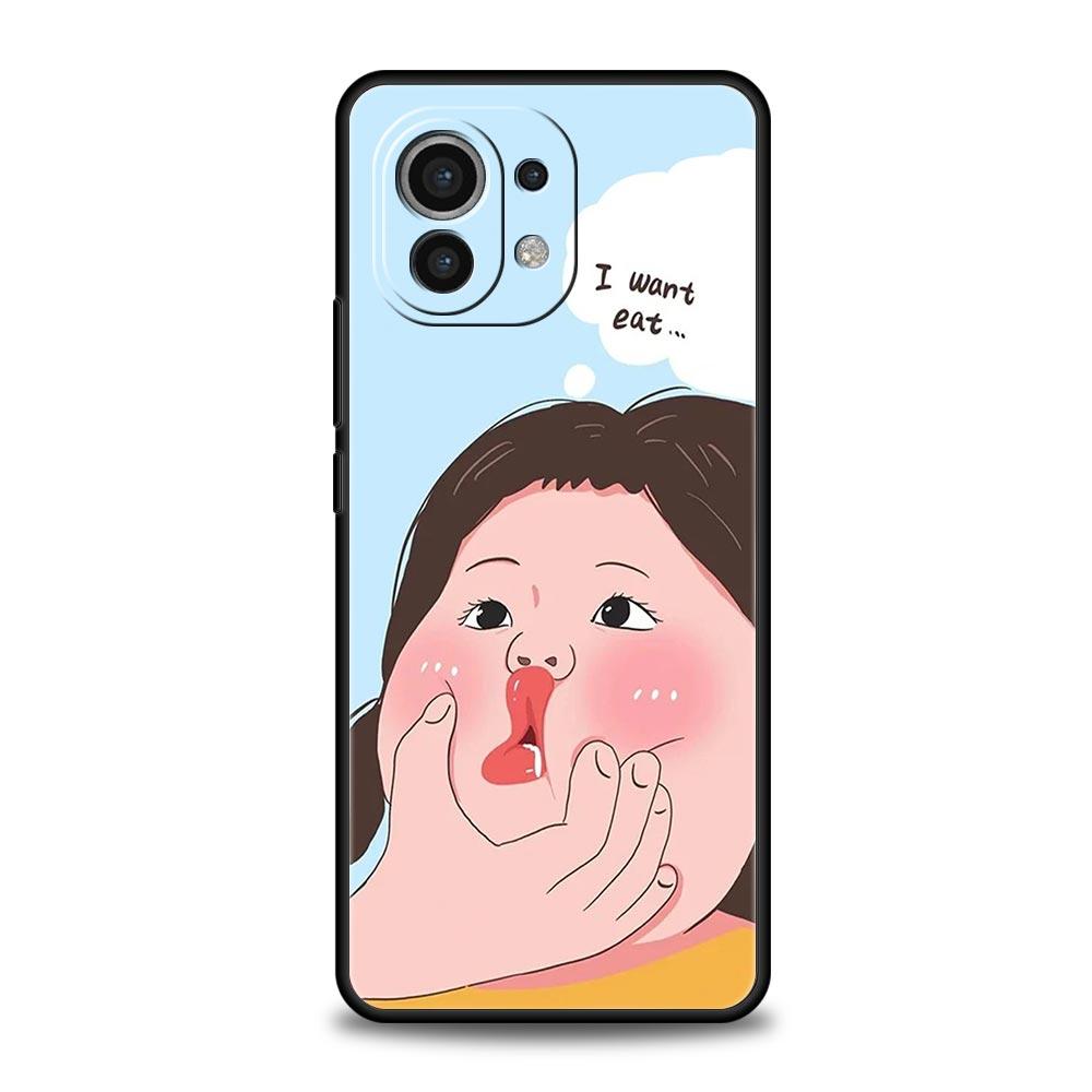 Phone Case For Xiaomi Mi 15 14 14T 13T 12T Pro 12 13 11 Lite 5G 11T X6 X5 Pro Soft TPU Cover Cartoon Funny Boy Girl Couple