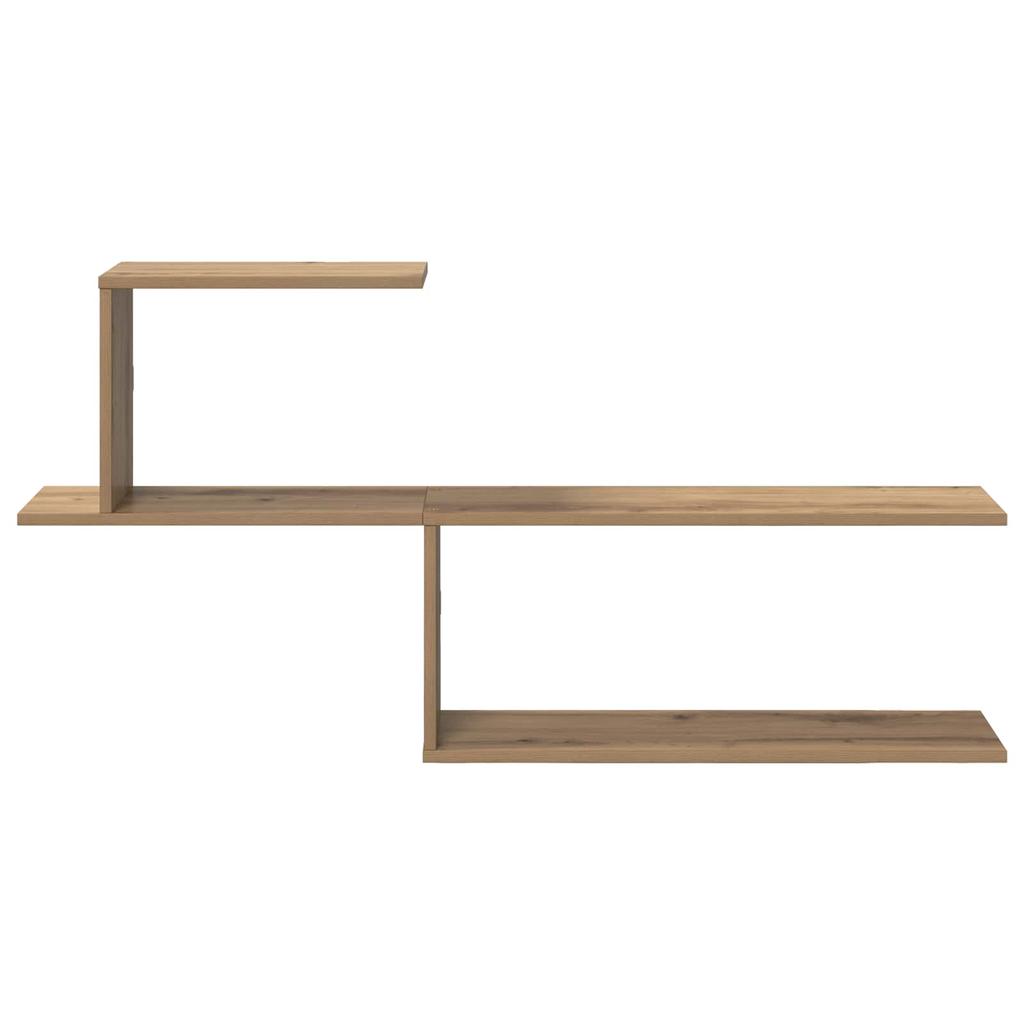 Wall Shelf Artisan Oak 122 X 18 X 60 Cm Engineered Wood