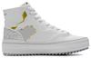 Men's Sneakers Li-Ning Li Ning CF Lacquer Restoration High top Skateboard Shoes Unisex Mist White