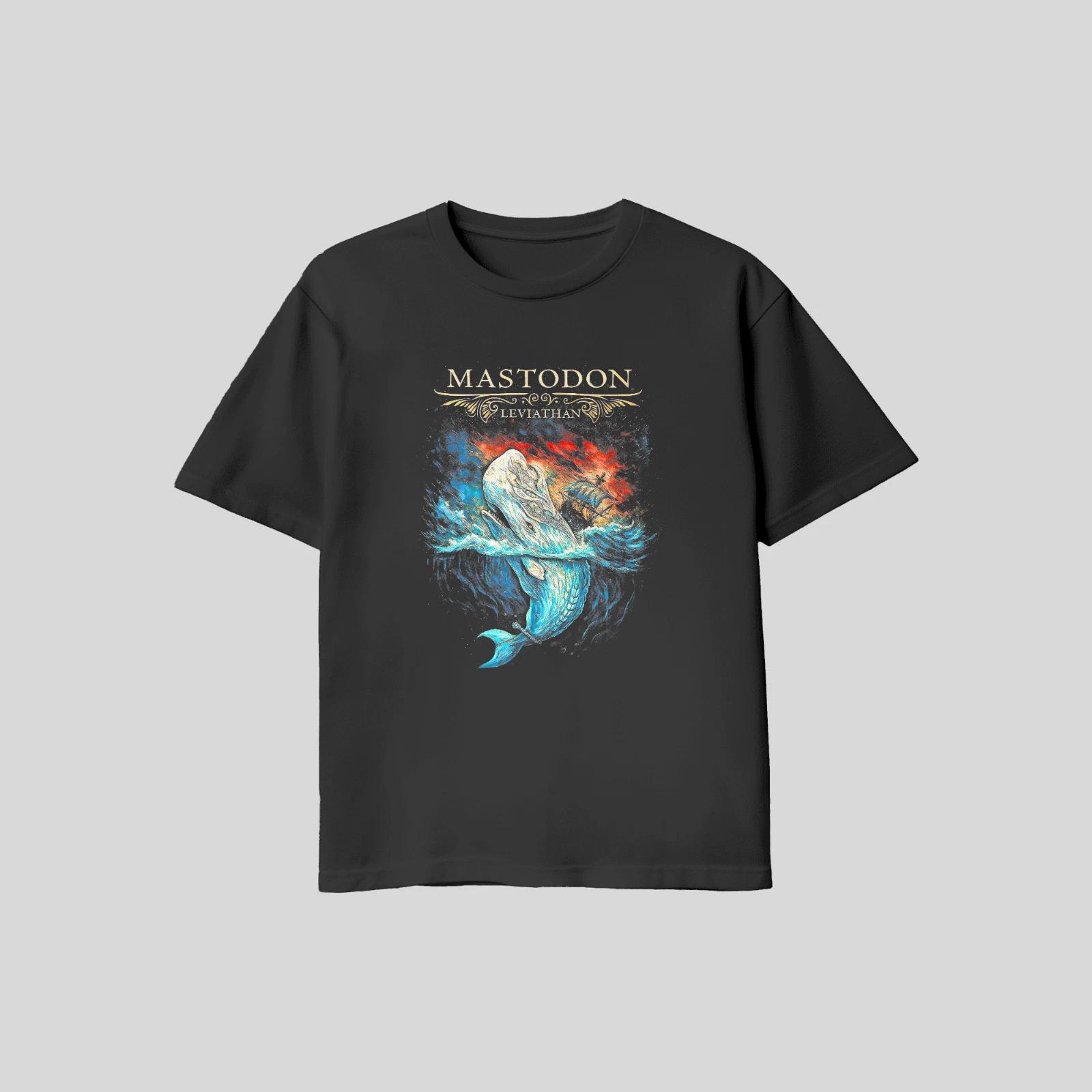 Unisex Adult Casual Graphic Mastodon Leviathan Whale T Shirt Gildan... XXXL