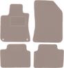 Beige Velour Floor Mats For: Peugeot 308 II Hatchback (2013-)