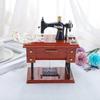 Sewing Machine Vintage Music Box Hand-Crank Decoration Music Box Matte Sewing Machine Ornament for Wedding Party Gathering Home