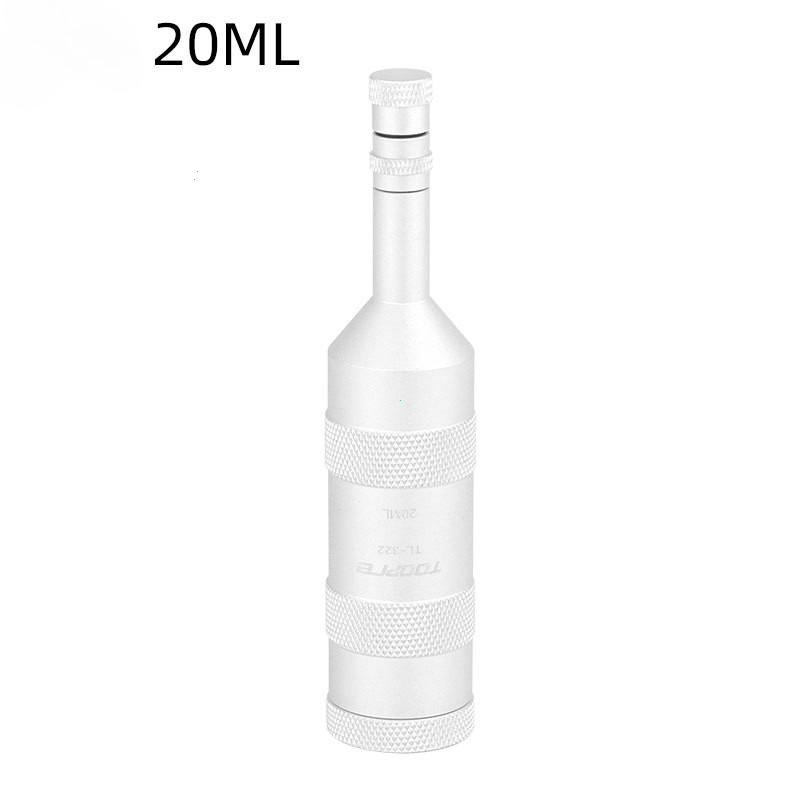 Mountain Bike Portable Oil Bottle Oil-Storage Road Bike Disc Brake Oil Disc Oil Replenishment Tool Outdoor Carrying 20L Silver