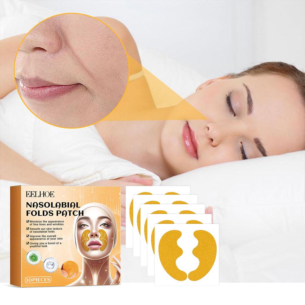 10PCS Forehead Wrinkle Patches Anti Wrinkles Facial Patches Natural Forehead Line Removal Gel Patch Face Skin Patch