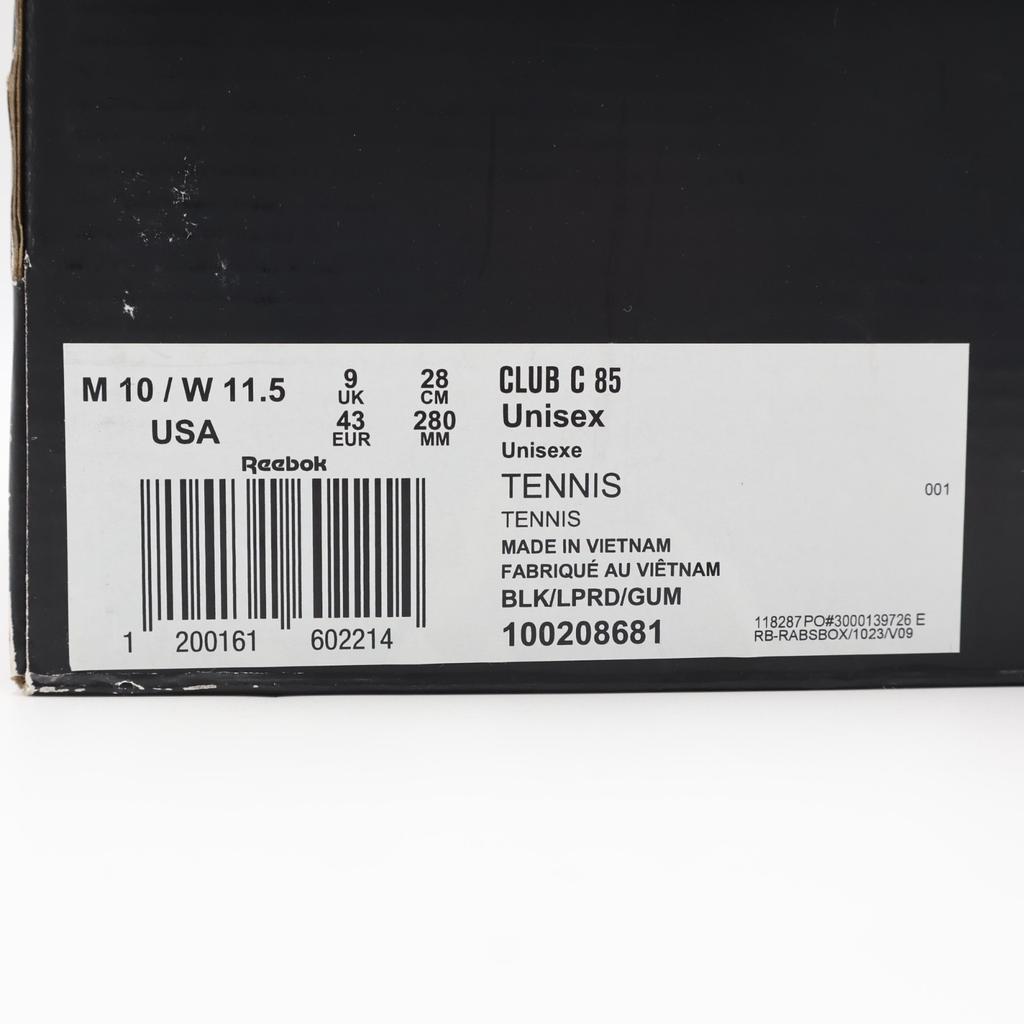 100208681 Wacko Maria Reebok Club C 85 Black (Men's)