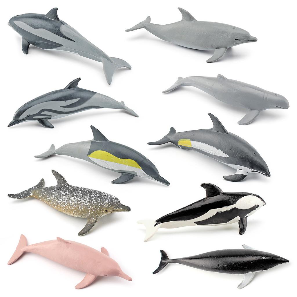 Simulation Of Marine Animals, Dolphin Models, Short-Nosed Dolphins, Right-Headed Dolphins, Long-Billed Dolphins, Static Ornaments, Toys