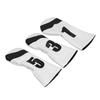 3PCS     Head Cover PU Leather Waterproof Protective   Headcovers Set with Plush Lining for Woods