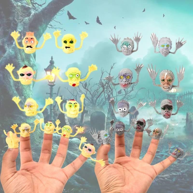Spooky Halloween Zombie Witch Finger Puppets For Creepy Fun And Scares In Pvc