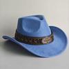 New Western Cowboy Hat For Women Men With Shapeable 7.5Cm Wide Brim Western Suede Hat For Cowboys And Cowgirls Sombrero Vaquero