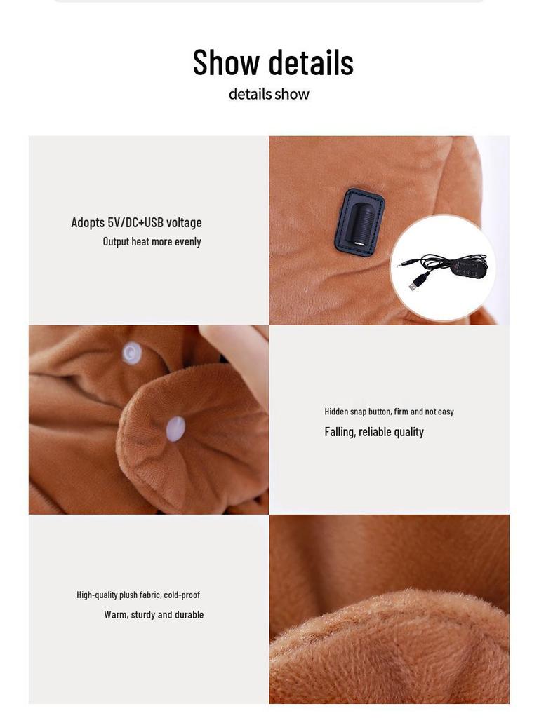 Electric Heated Neck & Shoulder Protector for All Ages - Warmth & Comfort for Ears and Cervical Spine