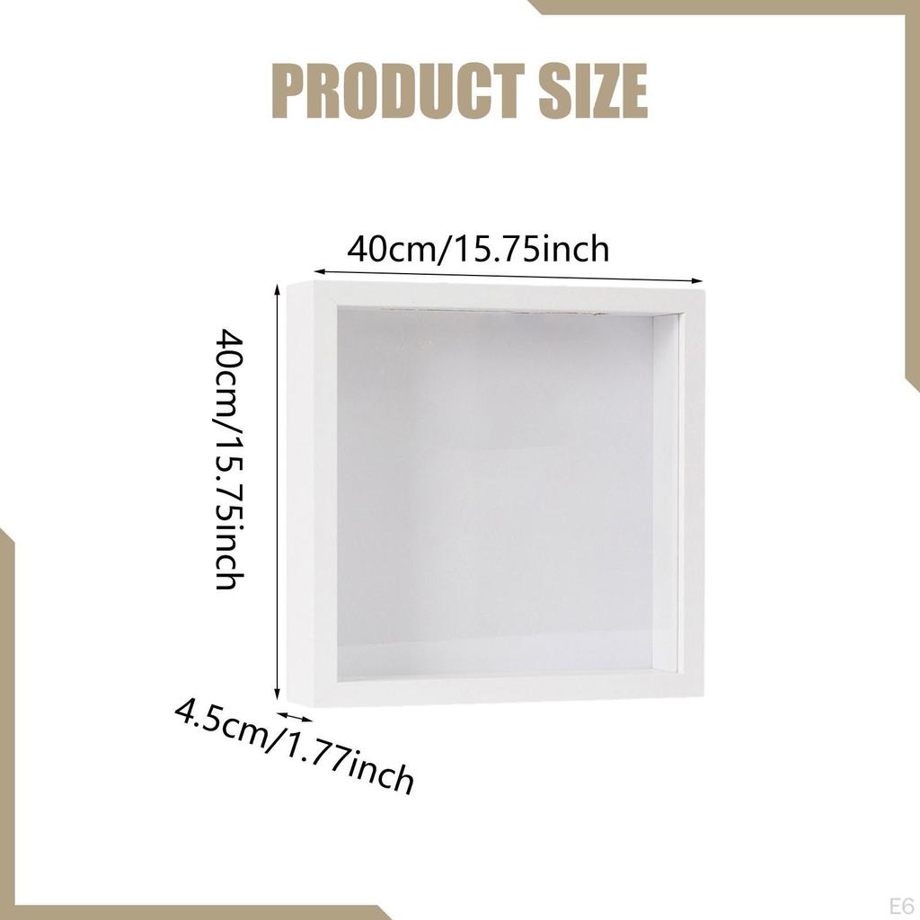 Shadow Box Frame Deep Display Case with Slot for Photos Wedding Movie Sporting Events