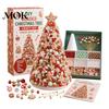 Beaded Tree Craft Kit DIY Christmas Beading for Adults Beginners, Handmade 3D Ornament with Full Relaxing Activity Tools And Plastic Beads Desktop