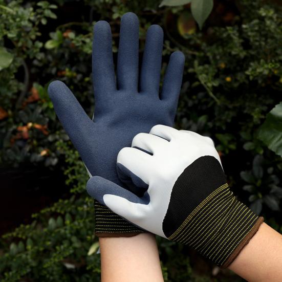 1 çift nefes alabilen kaymaz su geçirmez bahçe budama eldivenleri koruyucu kapak