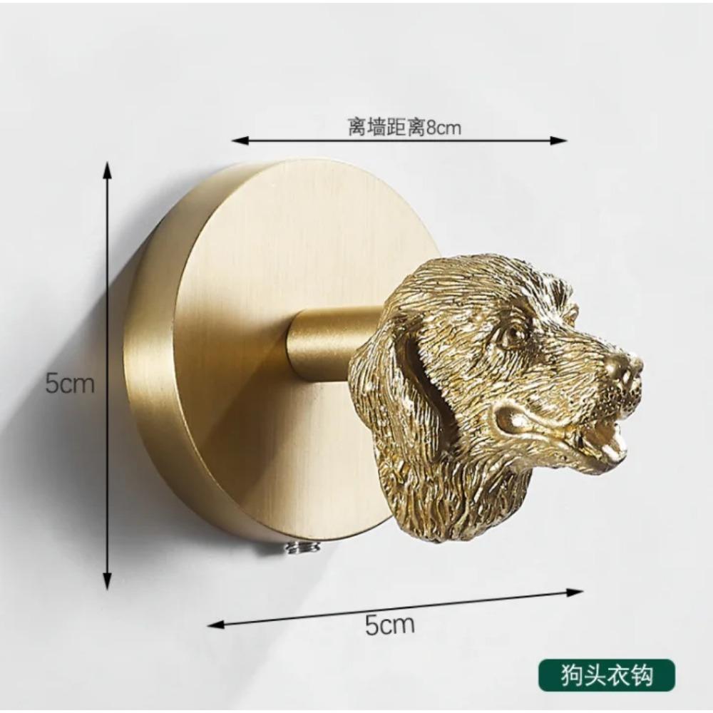 

Матовый крючок для одежды в виде животного, вешалка для халата в ванной, вешалка для одежды в гостиной, крючок для полотенец из латуни