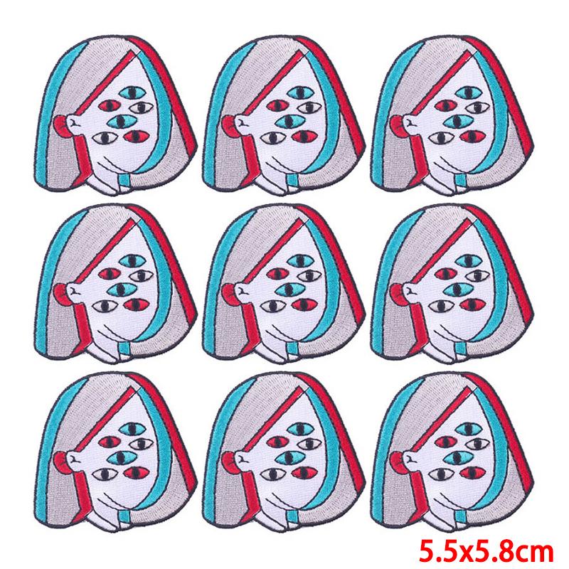 10 Pcs/lot Wholesale Embroidery Patch Iron On Patches For Clothing Patches On Clothes Jackets Decor Applique Sew Supplies
