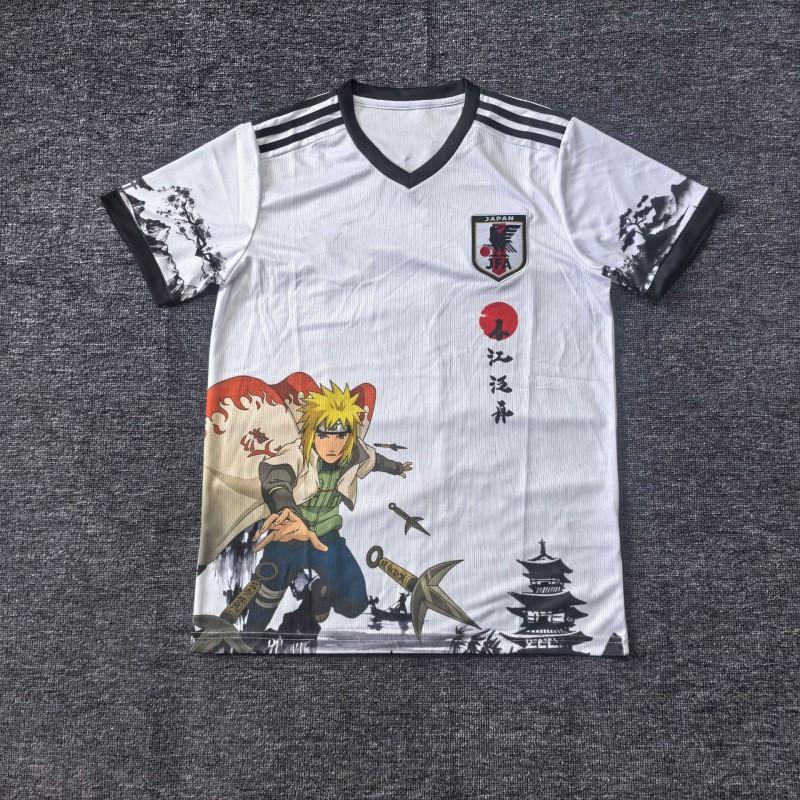 Kurzärmeliges Fußballtrikot inspiriert von der japanischen Nationalmannschaft Anime-Kollaboration Dragon Ball One Piece Naruto