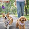 Cartoon Dog Double-Headed Leash Breathable Mesh Soft Padding Puppy Vest Eggplant Storage Bag Dog Harness Leash Set Pet Supplies