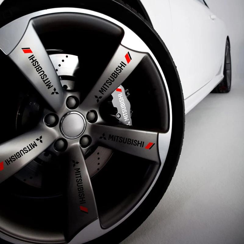 4 Stück Auto Logo Türgriff Aufkleber Auto Abzeichen Karosserie Aufkleber Für Mitsubishi Asx Lancer Pajero 4 Outlander 3 Xl l200 EX10 X Colt Pajero