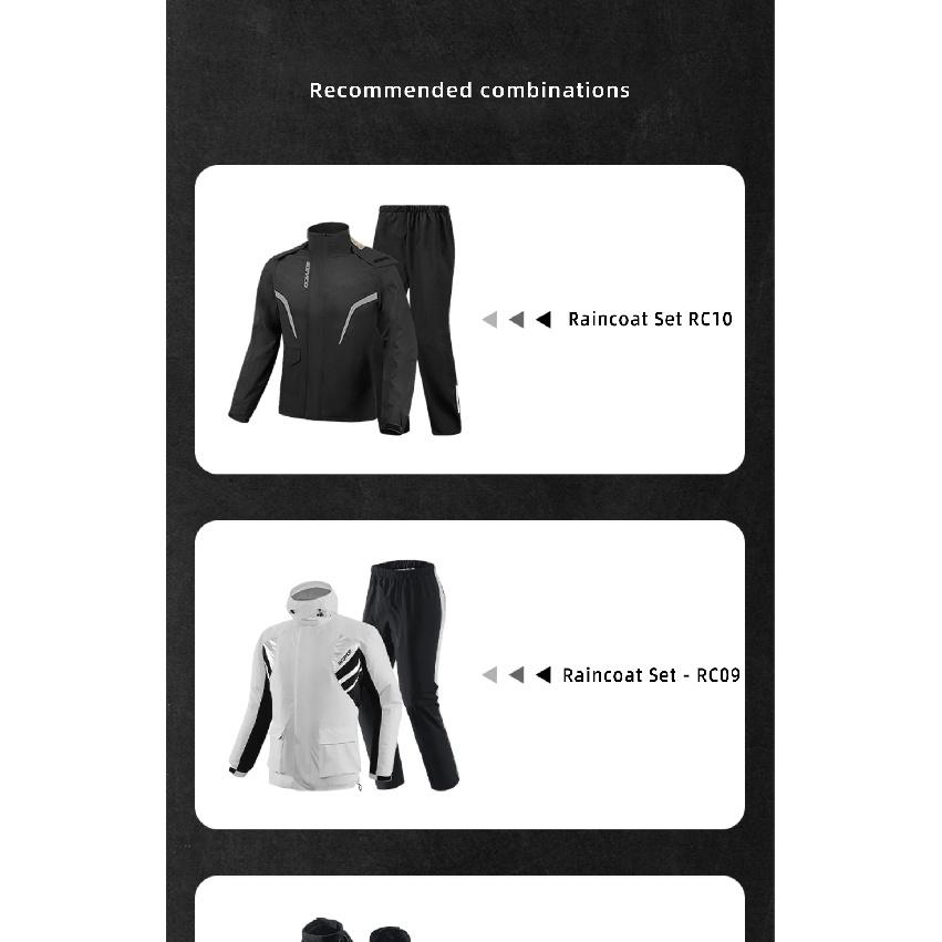 SCOYCO Motorcycle High Tube Rain Boots Covers Waterproof Rainproof Non-Slip Motocross Scooter Reusable Riding Rain Shoes Cover