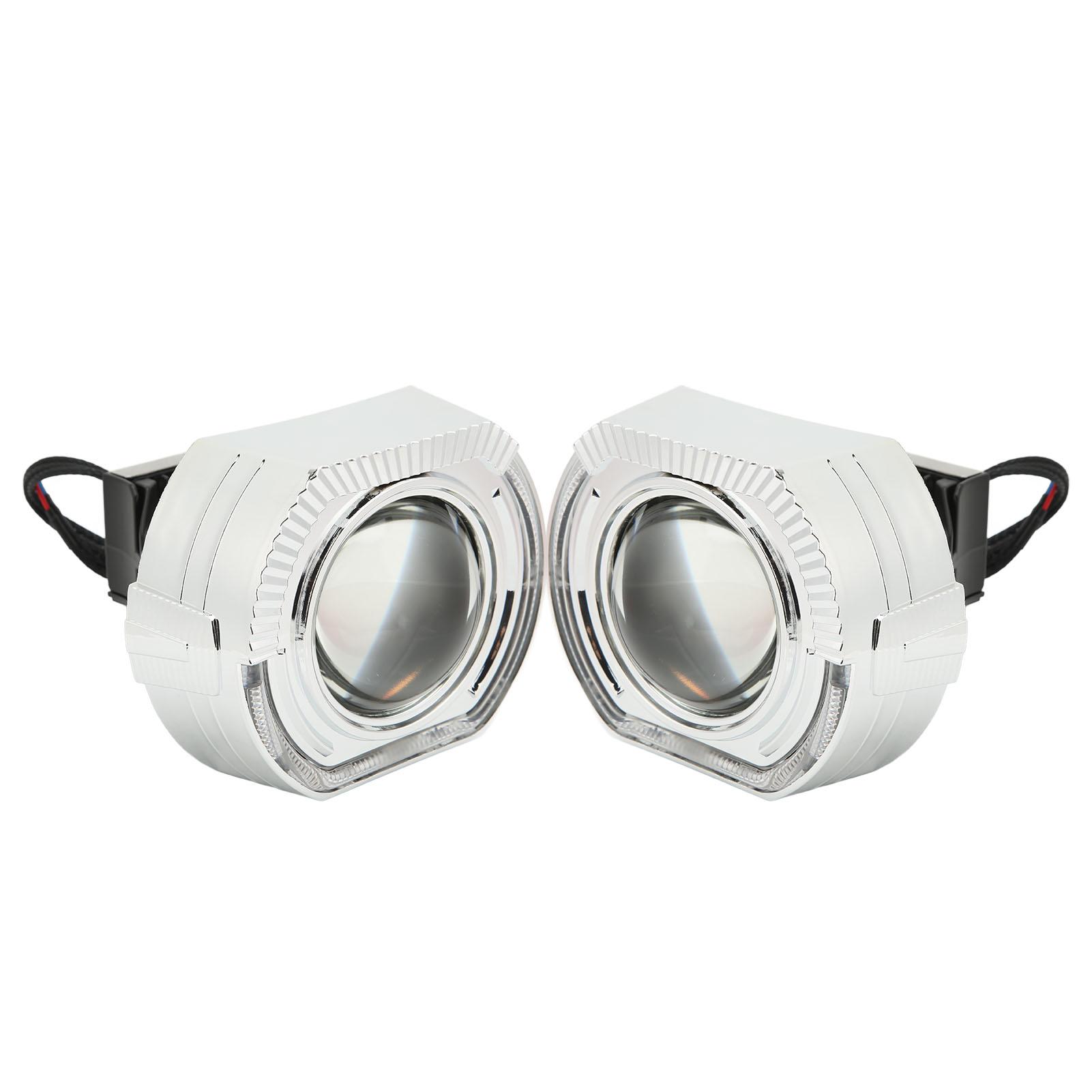 

3in 9 to 24V LED Dual Lens Headlights 5500K Clear Visibility Universal For H1 H4 H7 HB3 HB4 D1 Vehicle White Light