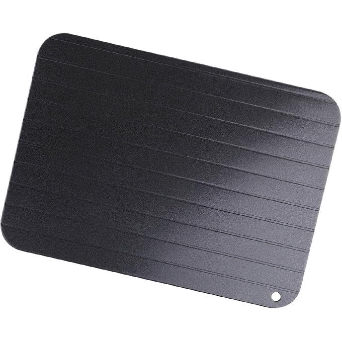 Defrosting Tray for Frozen Meat, 9 x 6inch Large Rapid Defrosting Tray Thawing Tray Metal Aluminum Fast Food Meat Defrosting Thawing Tray, Quick