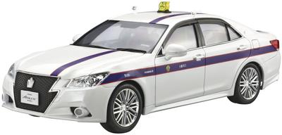 Aoshima Bunka Kyozai Die Modellauto-Serie SP03 Toyota AWS210 Crown Athlete G 2013 Tokioter Verband privater Taxiunternehmen Kunststoff