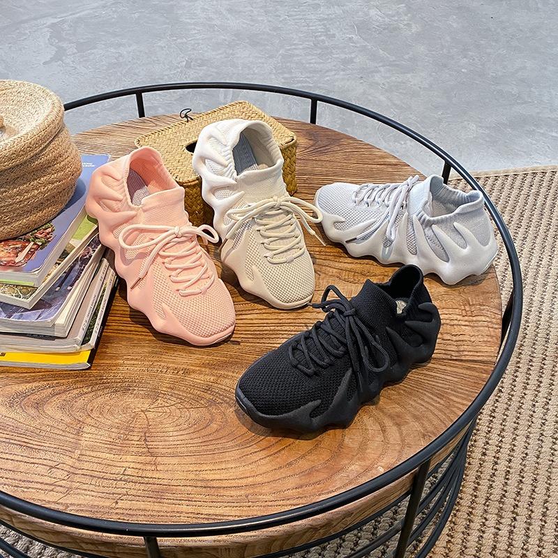 Couple Octopus Socks Shoes Summer New Women's Breathable Mesh Flying Weaving Xiaolongbao Volcano Men's Casual Shoes