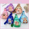 Cartoon Capybara Print Kids Single Shoulder Crossbody Chest Bag Gift Fashion