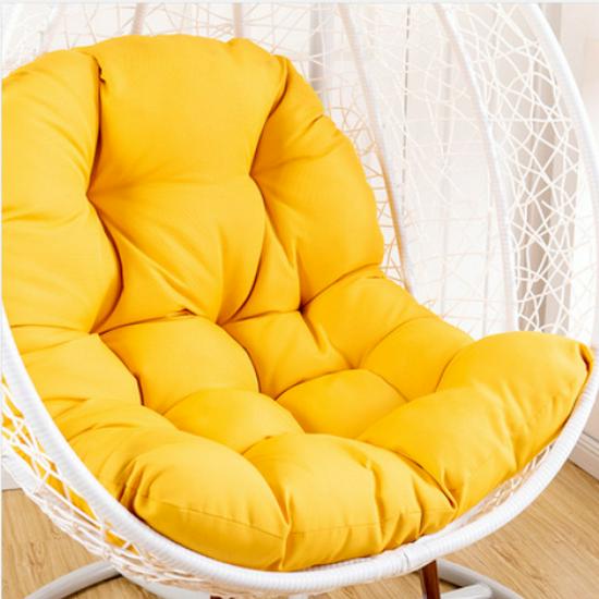 

Водонепроникна подушка для крісла-кошика на вулиці для балкону, внутрішнього двору або вітальні. 120x80 Brushed 1.5kg жовтий