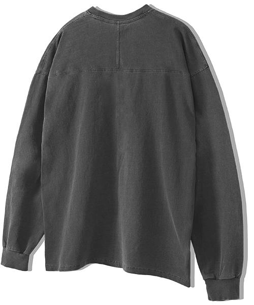 REBRENNER Dtf Afraid Pigment Long Sleeve Charcoal