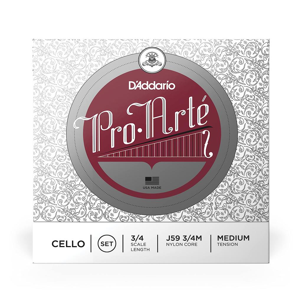 Cello String Pro Arte Set J59 Medium Tension D'Addario 3/4M []