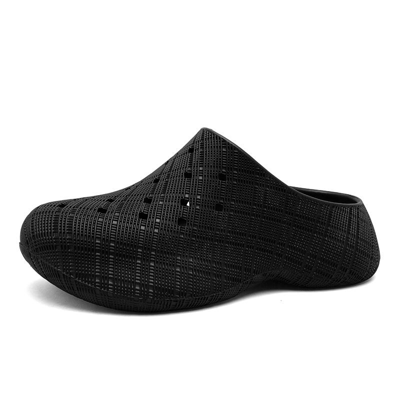 Unisex EVA Clog Sandals thick sole cushioned EVA hollow design Lightweight Hollow Garden Beach Shoes Slip On Summer Water Shoes 36