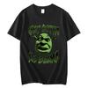 Shrek Wyjdź z Mojego Bagna Zabawne Memy Koszulki Unisex Damska Moda Vintage Krótki Rękaw T-shirt Letni Casual Luźne Bawełniane Koszulki