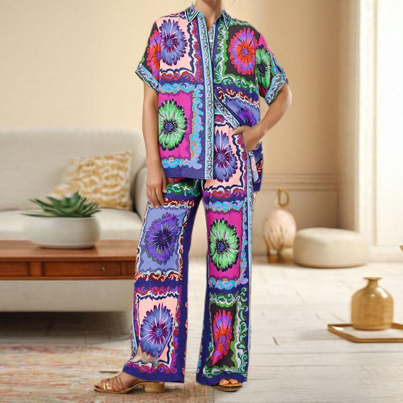 Street women's suit Printed digital high-end new trendy women's suit
