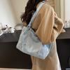 Popular Denim Women's Bags New Casual Simple Large Capacity Shoulder Underarm Bag Portable Tote Bag