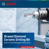 Bosch Professional Series Brazed Diamond Tile Dry Drill Bit with Cooling Wax Ceramic drill bits