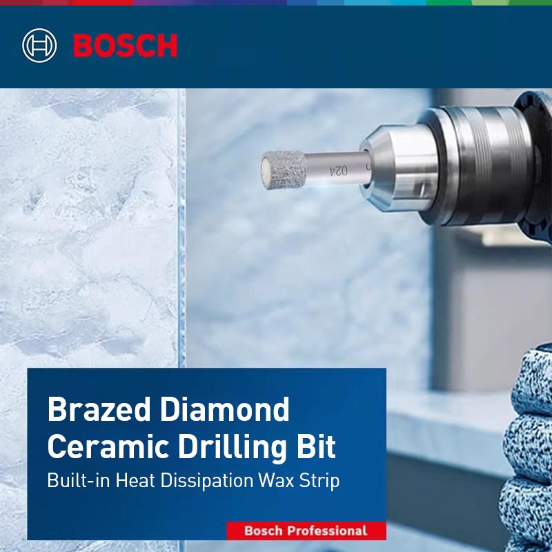 Bosch Professional Series Brazed Diamond Tile Dry Drill Bit with Cooling Wax Ceramic drill bits