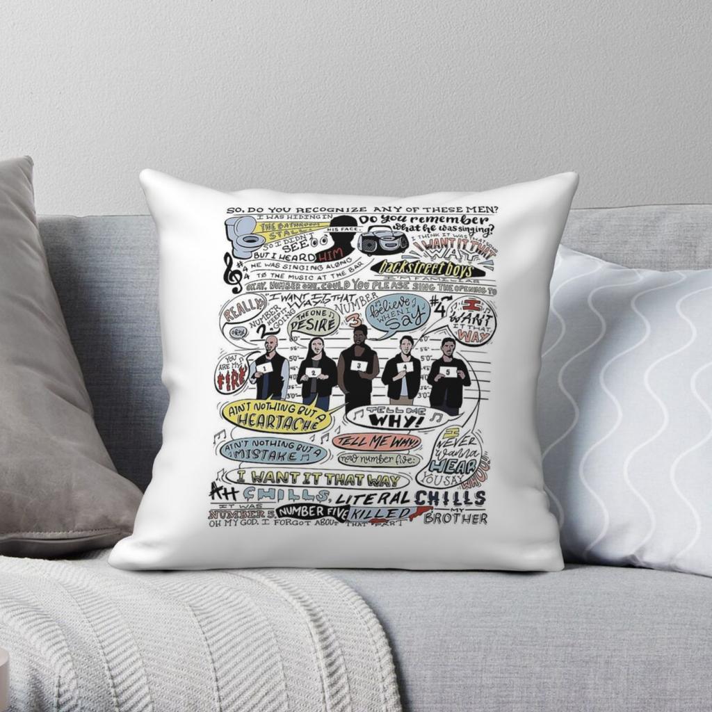 I Want It That Way B Pillowcase Polyester Linen Velvet Creative Zip Decor Throw Pillow Case Home Cushion Case