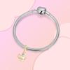 Copper Craft Golden Hamster Teapot Pendant Beads Jewellery Fit Original Bracelet Necklace Ideal For Women Handmade Gift