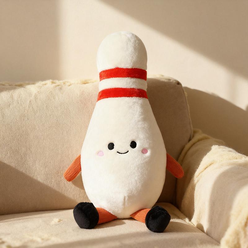 Bowling Plush Toy Soft Bowling Game Simulation Lovers Bowling Game Machine Toy Plushie for Bowling Game Lovers Plush Toy 30cm