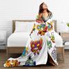 Super Soft Super Zings Throw Blanket Premium Flannel Fleece Lightweight Funny Superzings Bed Blanket Cozy Warm Blankets