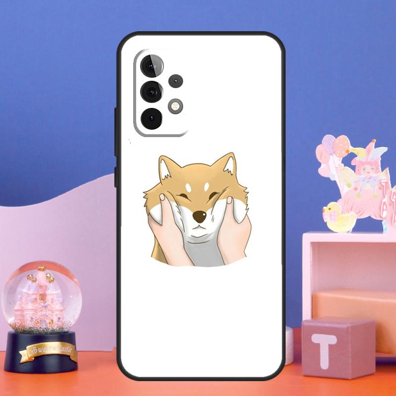Cute Kawaii Shiba Inu Case For Samsung Galaxy A55 A16 A26 A36 A56 A54 A34 A14 A15 A35 A52 A12 A32 A13 A33 A53 A17