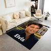 Elvis Presley Fan Quote Area Rug Suitable for Study room Entryway Game Room Playrooms Antislip Carpet Anime Office Decor Birthday/Christmas Gift